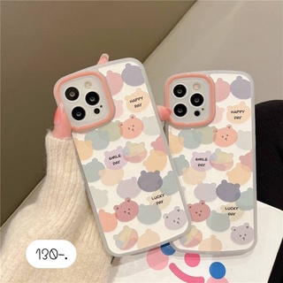 เคสโทรศัพท์ เคสสำหรับไอโฟน 11-13ProMax 🐱หน้าแมวhappy day