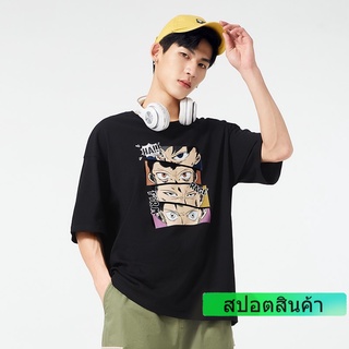 A21 เสื้อยืด คอกลม แขนสั้น ไหล่ตก พิมพ์ลายแบรนด์แฟชั่น ทรงหลวม สําหรับผู้ชาย