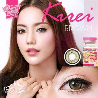 💖 Kitty kawaii ๑ Kirei  mini/big สายตา -00 ถึง -1000  brown gray Contactlens บิ๊กอาย คอนแทคเลนส์ ราคาถูก แถมตลับฟรี