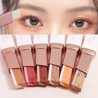 อายแชโดว์แท่งสติ๊ก EyeShadow Stick แต่งตาทูโทน 2 สีใน 1 แท่ง สีสวย เนื้อเนียน กันน้ำ ติดทน อายแชโดว์ ชิมเมอร์ กลิตเตอร์ ไล่โทนสี สองสี สําหรับแต่งหน้า