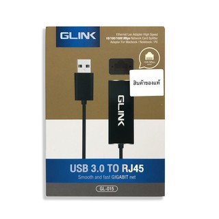 สาย USB3.0 TO LAN Gigabit RJ45 Converter อุปกรณ์เชื่อมต่ออินเตอร์เน็ต GLINK(GL015) Ethernet Lan Adapter High Speed