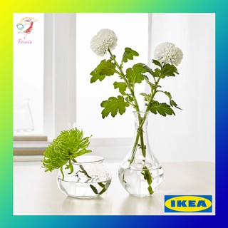 ภาพหน้าปกสินค้าแจกันแก้วทรงสูง และ แจกันแก้วทรงกลม อิเกีย Flower Vase Viljestark IKEA ที่เกี่ยวข้อง