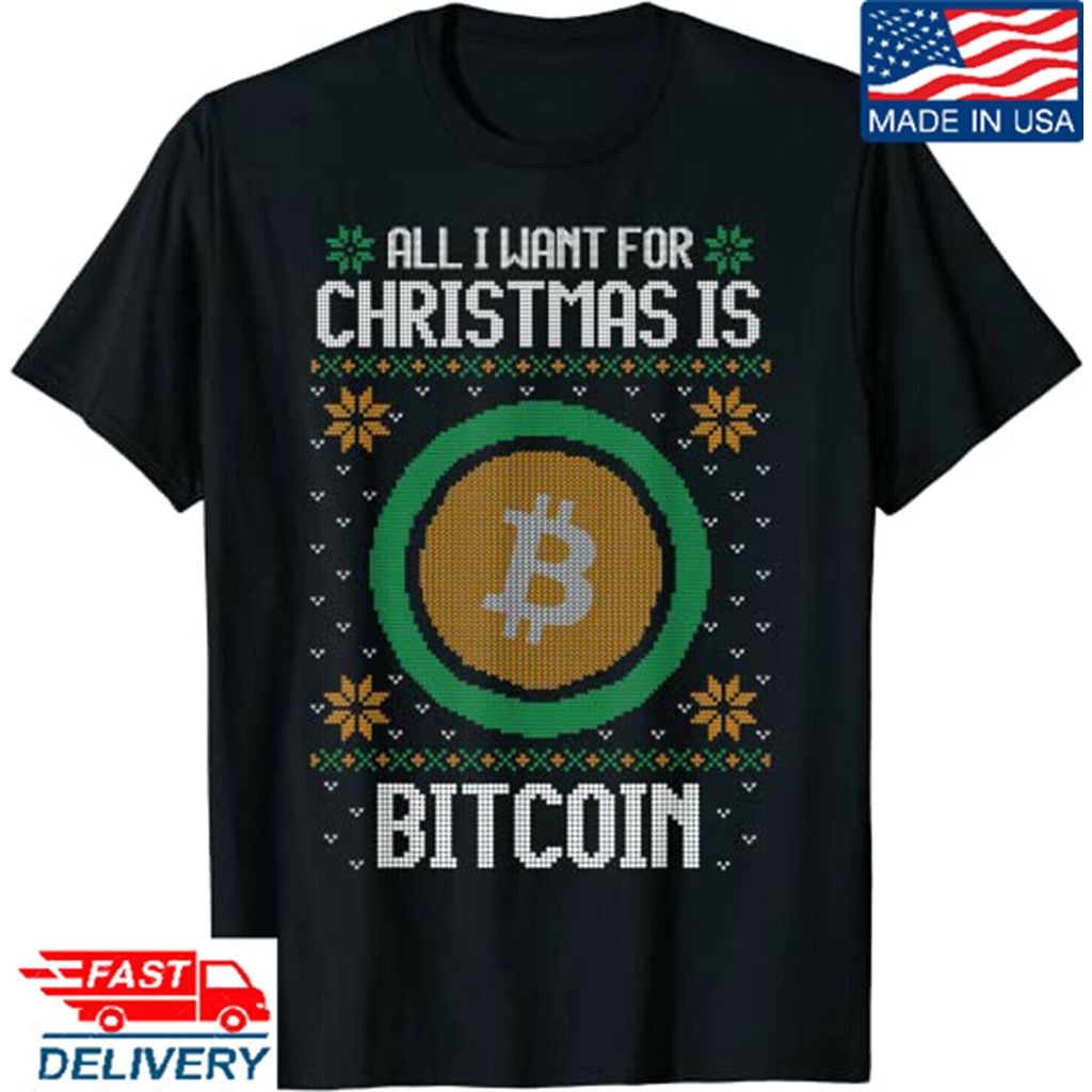 เสื้อยืดสีขาว-ทั้งหมดที่ฉันต้องการสําหรับคริสต์มาสคือ-bitcoin-btc-เสื้อยืดผ้าฝ้ายคริสต์มาสสําหร