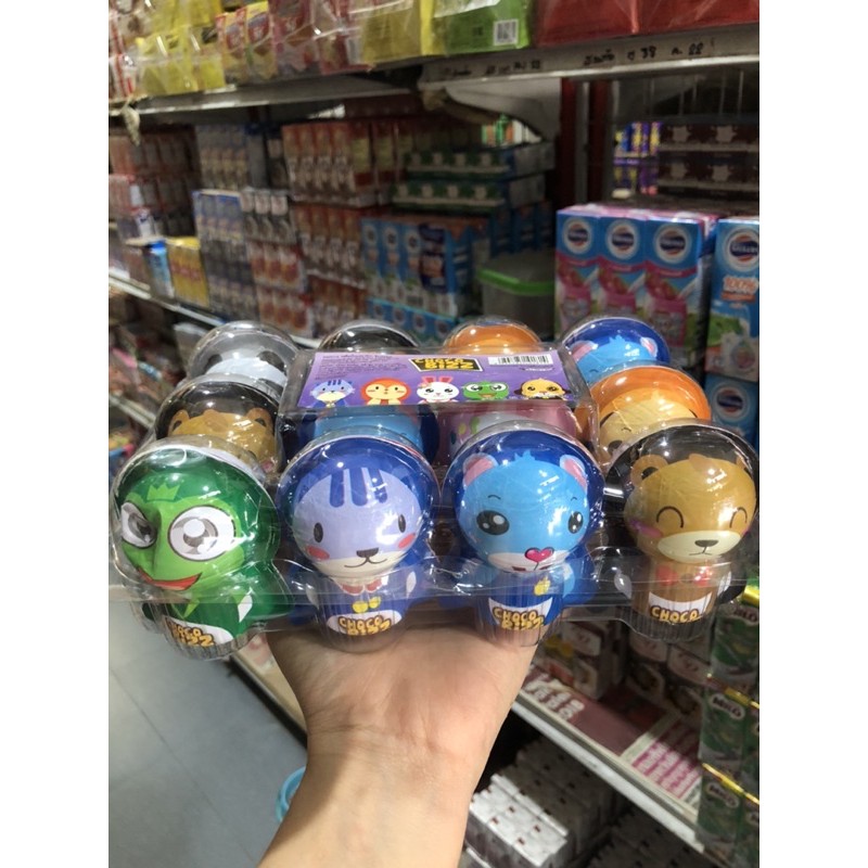 ขนมหวานรสช็อกโกแลต-ไข่รูปสัตว์-แพ็ค-12-ชิ้น