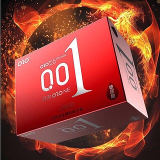 OLO (10ชิ้น/1กล่อง) แบบบาง ขนาด 0.01 มิล **ไม่ระบุชื่อสินค้าหน้ากล่อง**