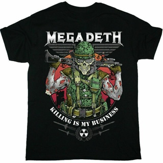 เสื้อยืดผู้หญิง - แปลกใหม่ Megadeth ผ้าฝ้ายทีสําหรับผู้ชายออกแบบผ้าฝ้ายบริสุทธิ์บุรุษเสื้อยืด