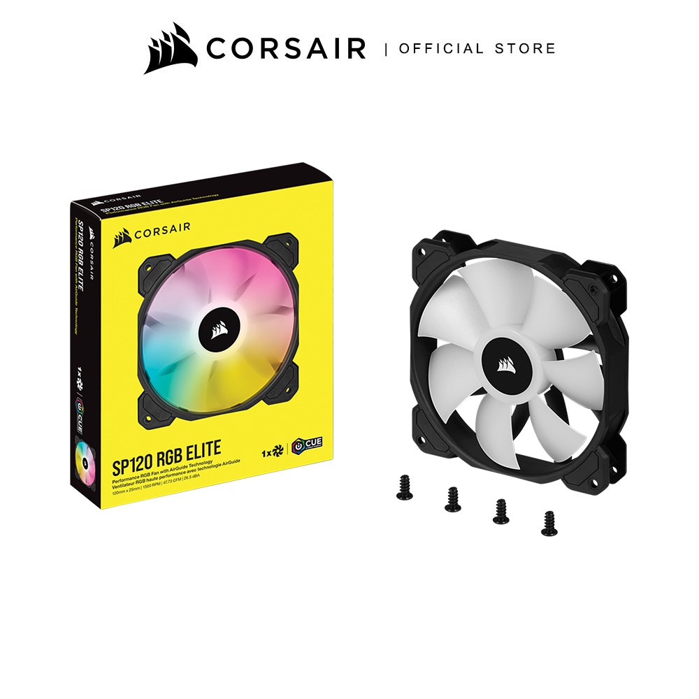 CORSAIR FAN iCUE SP120 RGB ELITE Performance 120mm PWM Fan Shopee