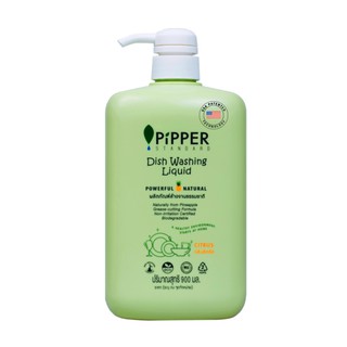 ECOTOPIA ผลิตภัณฑ์ล้างจาน Pipper Standard Dish Washing Citrus 900 ml.