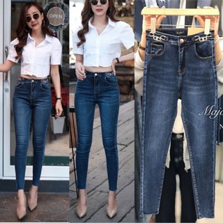 JH1925#สกินนี่ยีนส์ มีS-XL#jeans house