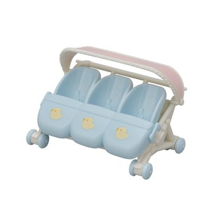 ภาพขนาดย่อของภาพหน้าปกสินค้าSylvanian Families Triplets Stroller / ซิลวาเนียน แฟมิลี่ รถเข็นแฝดสาม จากร้าน kidzandkitz บน Shopee ภาพที่ 3