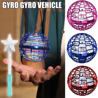 Superhomeshop ของเล่นลูกบอลบิน สปินเนอร์ของเล่น เฮลิคอปเตอร์บังคับด้วยมือ พร้อมไฟ RGB รุ่น Flynova Pro Flying Ball-14Jan