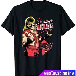 [S-5XL]มวยปล้ำอาชีพ มวย มวยปล้ำลีก อเมริกา WWE Shawn Michaels HBK T-shirt T-Shirt คอกลม แฟชั่น  ผ้าฝ้ายแท้ เสื้อยืด ผ้าฝ
