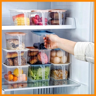 【เตรียมจัดส่ง】กล่องอาหาร กล่องถนอมอาหาร กล่องเก็บของในครัว กล่องเก็บของในตู้เย็น กันความชื้น กันฝุ่นและกันแมลง