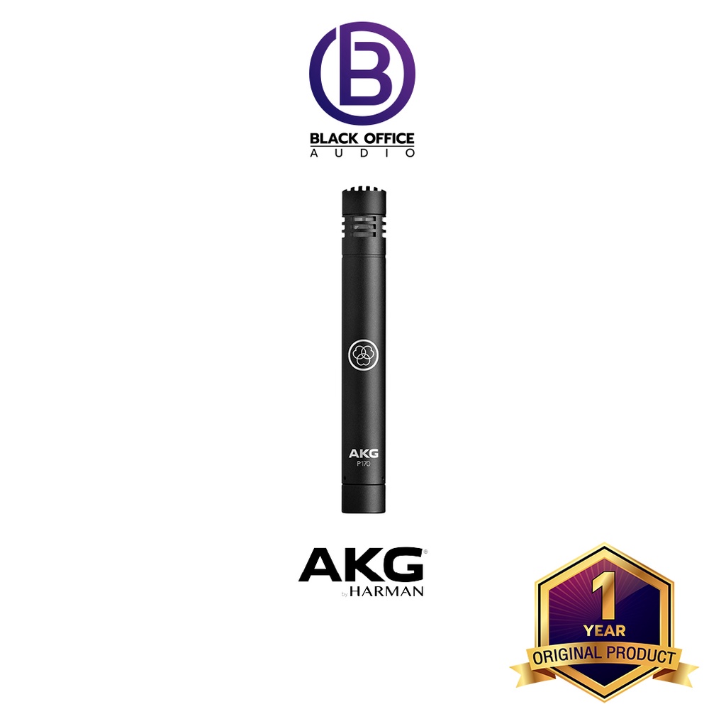 akg-p170-small-diaphragm-ไมค์คอนเดนเซอร์-บันทึกเสียง-โฮมสตูดิโอ-condenser-microphone-blackofficeaudio