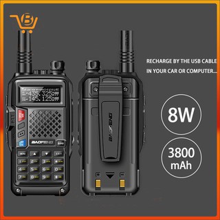 Bf - Uvb 3 Plus 8 W Uhf / Vhf Dual Band 10 . 3800 Mah นาฬิกาข้อมือสําหรับสตรี