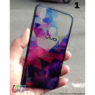 เคส VIVO V9  หลังใสไล่สี ขอบนิ่ม