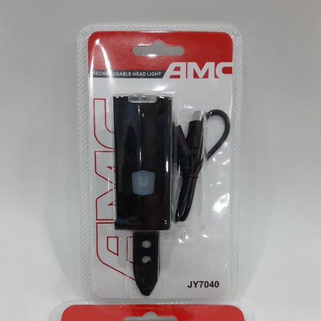 ไฟหน้าจักรยาน-amc-รุ่น-jy7040-แบบชาร์จ-usb-รับประกัน-6-เดือน