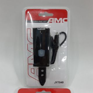 ไฟหน้าจักรยาน AMC รุ่น JY7040 แบบชาร์จ USB รับประกัน 6 เดือน