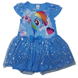 เสื้อผ้าเด็กลิขสิทธิ์แท้พร้อมส่ง เด็กผู้หญิง ชุดกระโปรง ชุดเดรส My Little Pony MLP215-154 มายลิตเติ้ลโพนี่ BestShirt