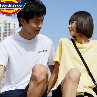 เสื้อยืดแขนสั้น ผ้าฝ้ายแท้ พิมพ์ลายโลโก้ Dickies แฟชั่นฤดูใบไม้ผลิ และฤดูร้อน สําหรับผู้ชายยืด.สบาย.รัก