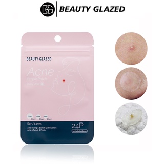 BEAUTY GLAZED แผ่นแปะสิว เคลือบกันน้ํา รักษาฝ้า ดูแลผิว ซ่อมแซมสิว เครื่องสําอาง