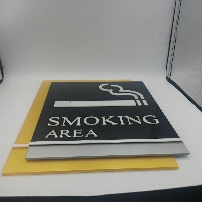 ป้ายห้ามสูบบุหรี่-บริเวณที่สูบบุหรี่-no-smoking-หรีอ-smoking-area-design-วัสดุ-premium