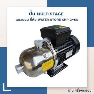 [บ้านเครื่องกรอง] ปั๊ม MULTISTAGE แนวนอน WATER STORE CHP 2-60(220V) (ปั๊มเครื่องกรอง/ปั๊มเคมี)