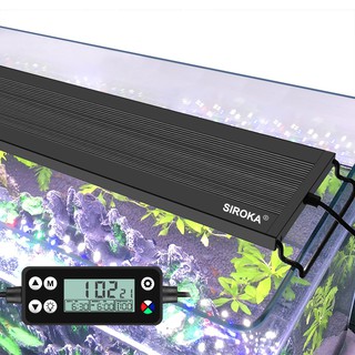 2021 ใหม่ 14W-36W Full Spectrum Fish TANK Light Coral พืชน้ำ LED Aquarium Light RGB ที่กำหนดเอง with LED Display