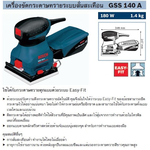 bosch-เครื่องขัดกระดาษทราย-220w-gss140-ถูกสุด-ขายปลีก-ขายส่ง