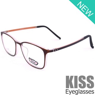 Korea แว่นตาแฟชั่น รุ่น KISS DS 9014 C-13 วัสดุ Plastic เบาและยืดหยุนได้(สำหรับตัดเลนส์)