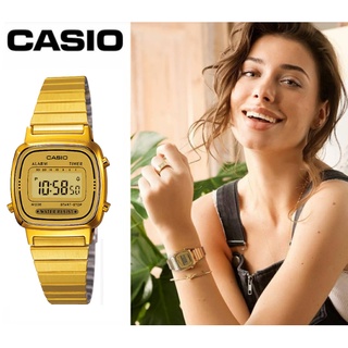 ภาพหน้าปกสินค้าCasio นาฬิกาข้อมือผู้หญิง สีทอง สายสแตนเลส รุ่น LA670WGA-9DF - มั่นใจ ของแท้ ประกันศูนย์ 1 ปีเต็ม (มีเก็บเงินปลายทาง ที่เกี่ยวข้อง
