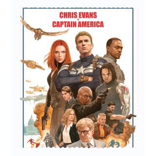 สั่งทำ ผ้าเช็ดแว่นตา ผ้าเช็ดแว่น ผ้าเช็ดเลนส์ ผ้าเช็ดจอ Captain America The Winter Soldier กัปตันอเมริกา มัจจุราชอหังการ