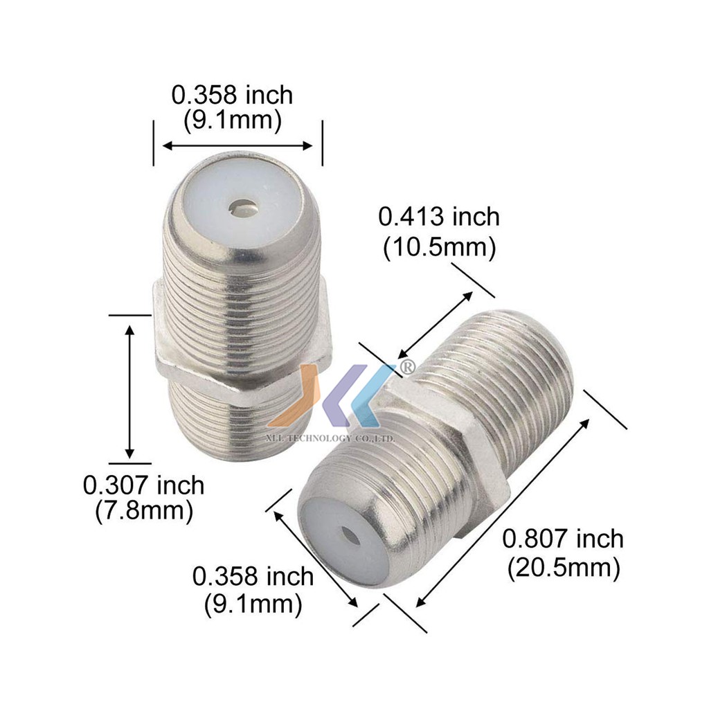 bnc-f-type-coaxial-connectors-10-ชิ้น-แพ็ค