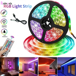 สายไฟนีออน LED RGB 0.5 1 2 3 4 ม. มีกาวในตัว ยืดหยุ่น ชาร์จ USB 16 สี พร้อมรีโมตคอนโทรล สําหรับตกแต่งบ้าน