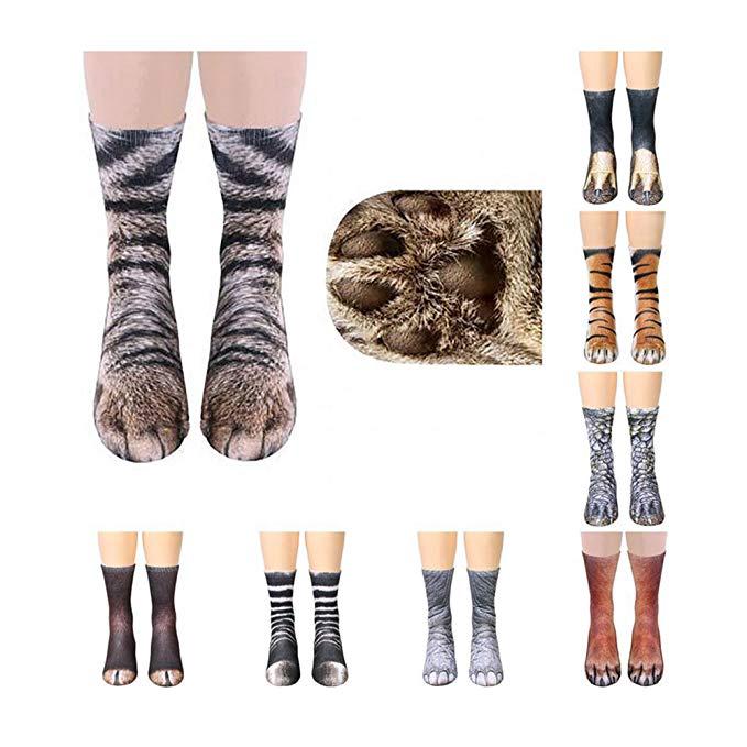 ภาพหน้าปกสินค้า[ราคาพิเศษ] ถุงเท้าผ้ายืดพิมพ์ลายสัตว์ 3 มิติสำหรับผู้หญิงและผู้ใหญ่ ที่เกี่ยวข้อง