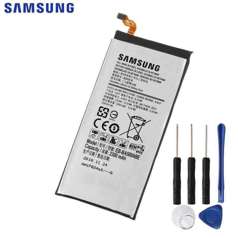 เปลี่ยนทดแทน-samsung-แบตเตอรี่-galaxy-a5-2015-ของแท้แบตเตอรี่-eb-ba500abe-2300-mah-อุปกรณ์-11-ชิ้น