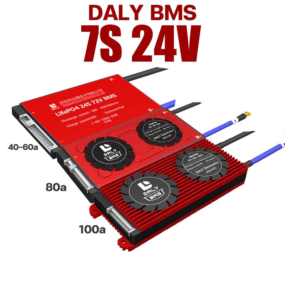 [NEW 2025] DALY BMS Li ion NMC 12V 24v 48V 3S 7S 14S 40A 100A 120 200