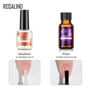 Rosalind ไพรเมอร์ไพรเมอร์สําหรับใช้ในการเพ้นท์ตกแต่งเล็บ Led/Uv