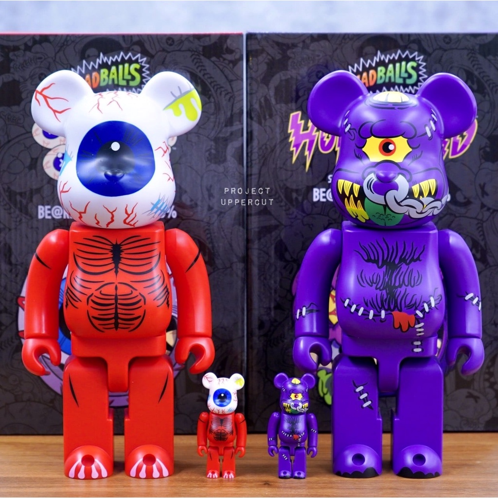 優先配送 ベアブリック MADBALLS DOll 100%+400% Red SF/ファンタジー
