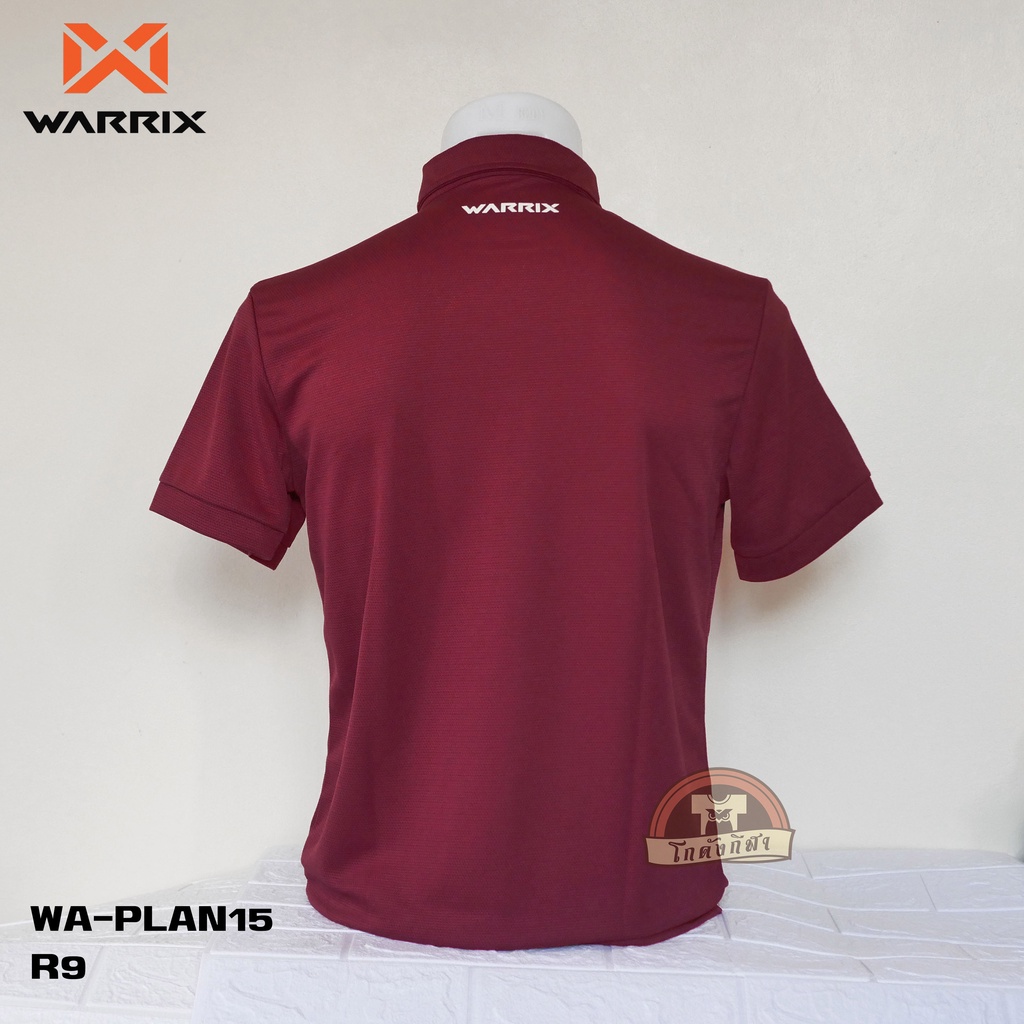 เสื้อโปโล-warrix-wa-plan15-สีแดงทีมชาติ-r9-วาริกซ์-วอริกซ์-ของแท้-100