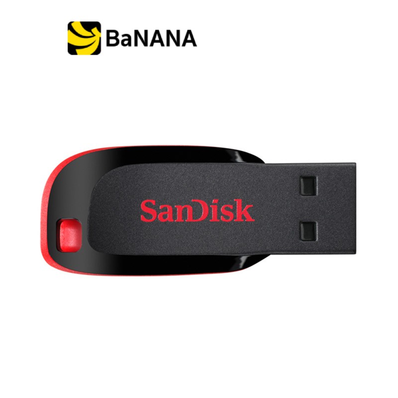 sandisk-usb-drive-cruzer-blade-128gb-black-sdcz50-128g-b35-แฟลชไดร์ฟ-by-banana-it