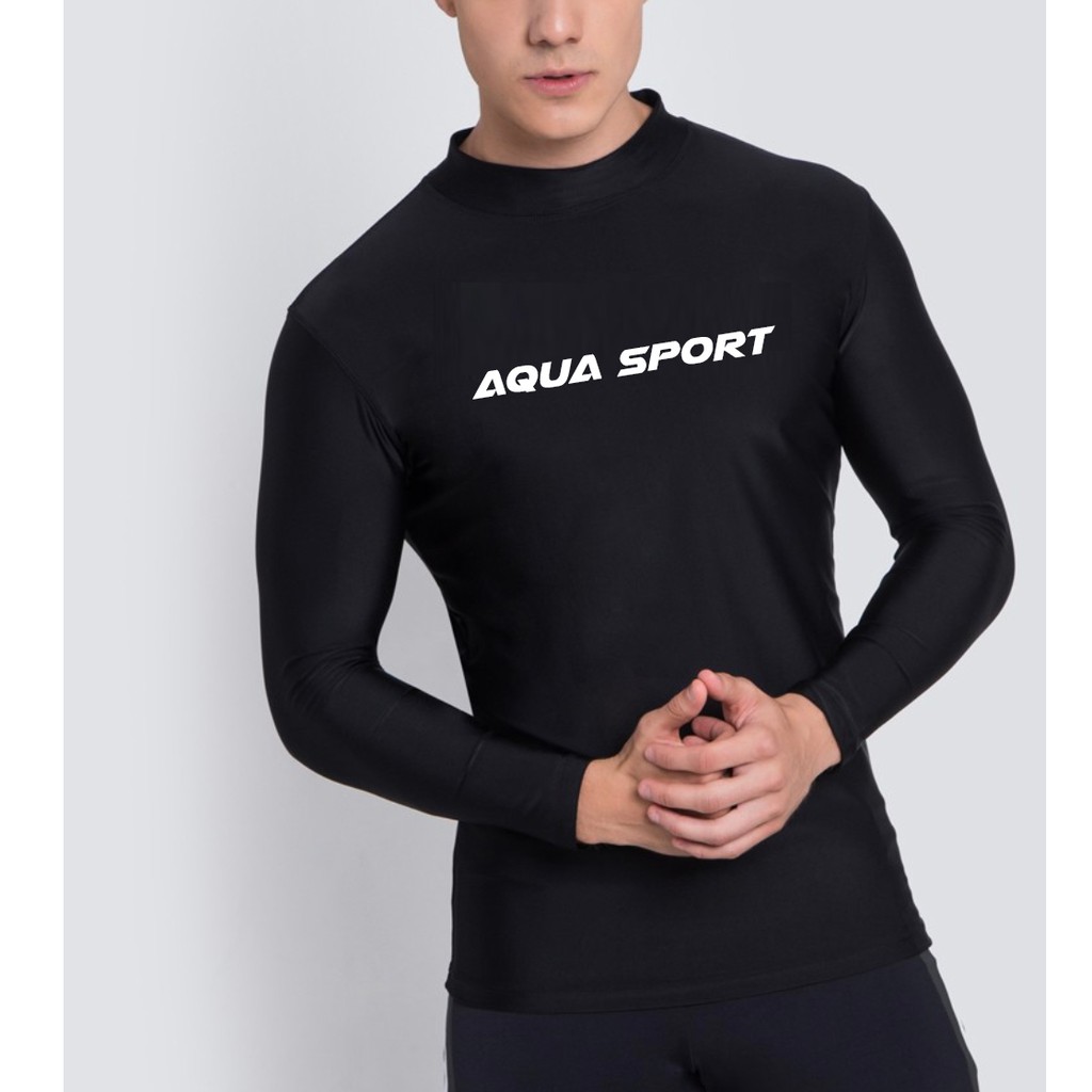 ภาพหน้าปกสินค้า‍ ️  เสื้อว่ายน้ำ เล่นกีฬาแขนยาวกันยูวี 14650 Aqua sport เสื้อใส่กันแดด เสื้อกระชับ ใส่สบายมาก มีไซส์ใหญ่