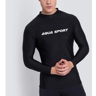 สินค้า 🏊‍♂️ ของแท้!! เสื้อว่ายน้ำ เล่นกีฬาแขนยาวกันยูวี🌞 14650 Aqua sport เสื้อใส่กันแดด เสื้อกระชับ ใส่สบายมาก มีไซส์ใหญ่