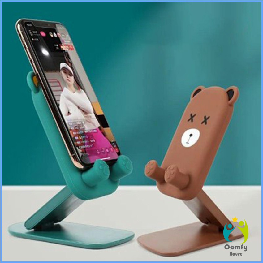 comfy-ที่วางโทรศัพท์มือถือหน้าการ์ตูน-แท่นวางปรับมุมได้-พร้อมส่ง-mobile-phone-holder