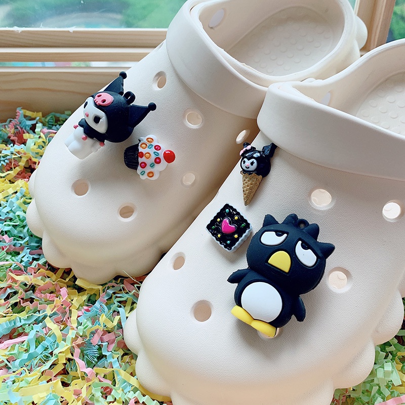 sanrio-ชุดเครื่องประดับ-รูปกระต่ายน่ารัก-สําหรับตกแต่งรองเท้า-crocs-pins-my-melody-kuromi-jibitz