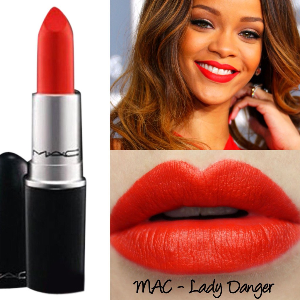 beauty-siam-แท้ทั้งร้าน-แบ่งขายลิปสติก-mac-lipstick-สี-lady-danger-แบ่งขายใส่กระปุก-แถมแปรงทาลิปฟรี-แท้100