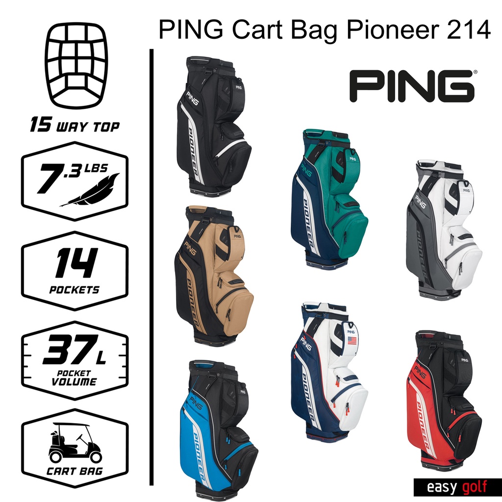 PING BAG PIONEER 214 PING CART BAG ถุงกอล์ฟ Shopee Thailand