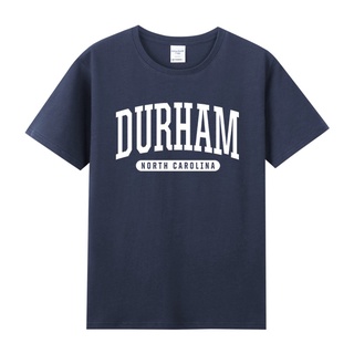 เสื้อยืดสีขาว♠❍♝ncaa American university ที่มีชื่อเสียง North Carolina Jordan รอบพิมพ์เสื้อยืดคอกลมแขนสั้นผู้ชายผ้าฝ้ายฤ