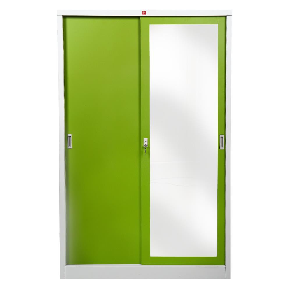 ตู้เสื้อผ้า-ตู้เสื้อผ้าบานทึบ-เงา-lucky-world-wss-119c-gg-สีเขียว-เฟอร์นิเจอร์ห้องนอน-เฟอร์นิเจอร์-ของแต่งบ้าน-wardrobe