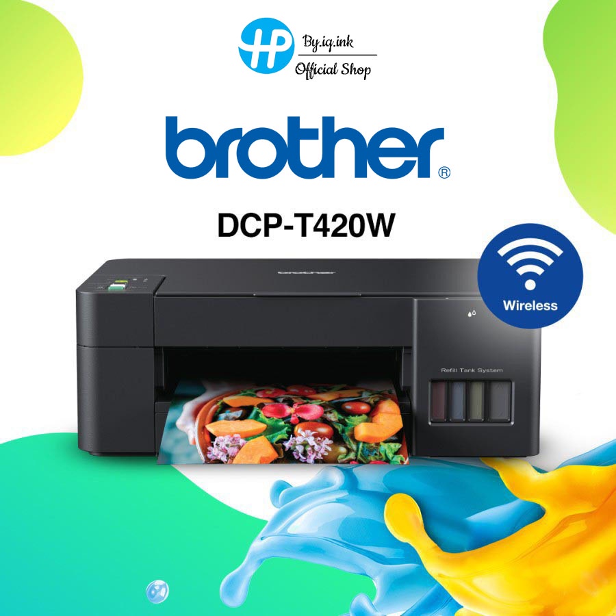 รูปภาพสินค้าแรกของBrother เครื่องพิมพ์มัลติฟังก์ชันอิงค์แท็งก์ DCP-T420W / T220 มาพร้อมฟังก์ชันการใช้งาน 3-in-1: Print / Copy / ScanWIFI